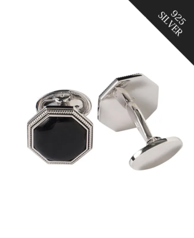 Jan Leslie Silver Cufflinks sold by Kamakura