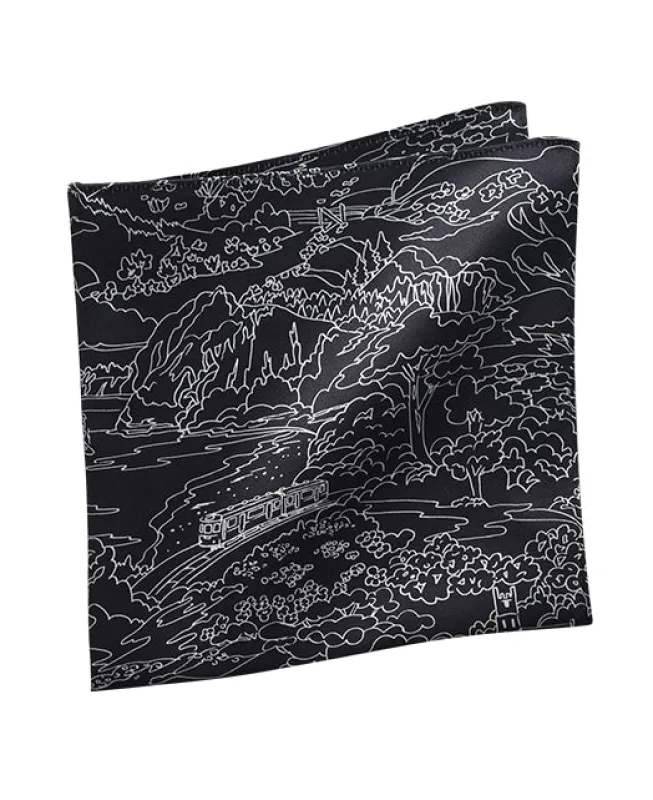 Silk pocket square sold by Kamakura