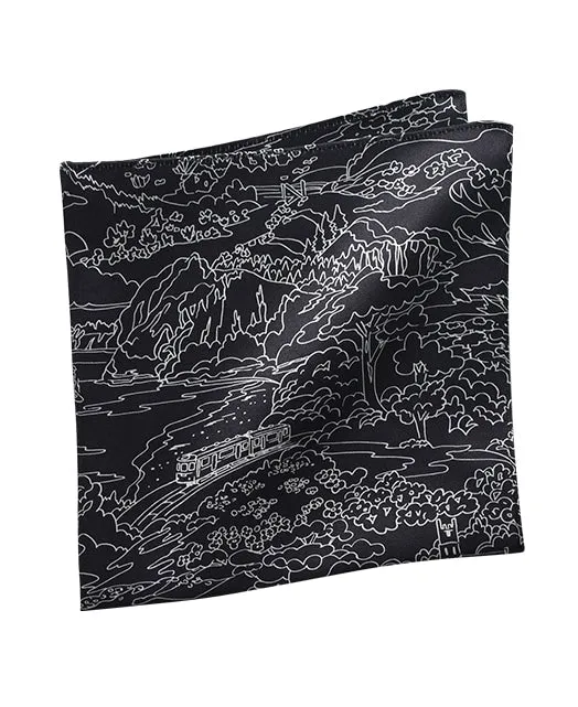 Silk pocket square sold by Kamakura