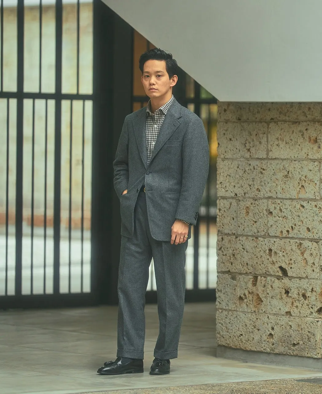 TOKYO SLIM FIT - Spread J-Tech Stretch EASY CARE Flannel sold by Kamakura product image thumbnail 4