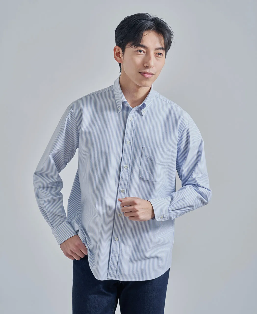 Casual Button Down Oxford Stripe sold by Kamakura product image thumbnail 2