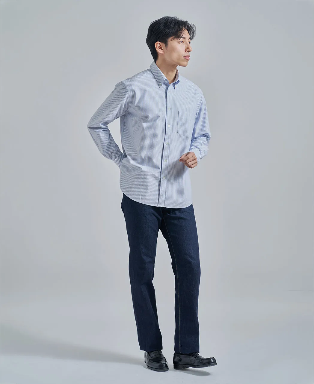 Casual Button Down Oxford Stripe sold by Kamakura product image thumbnail 5