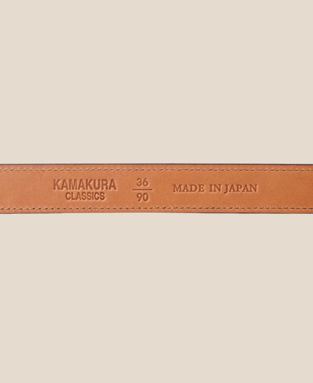 ENGINE TURNED SLIDE BUCKLE BELT sold by Kamakura product image thumbnail 5