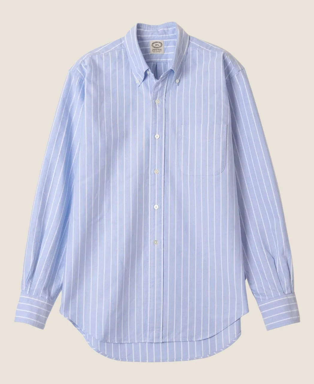 Vintage Ivy Blue Blazer Stripe Oxford Shirt sold by Kamakura