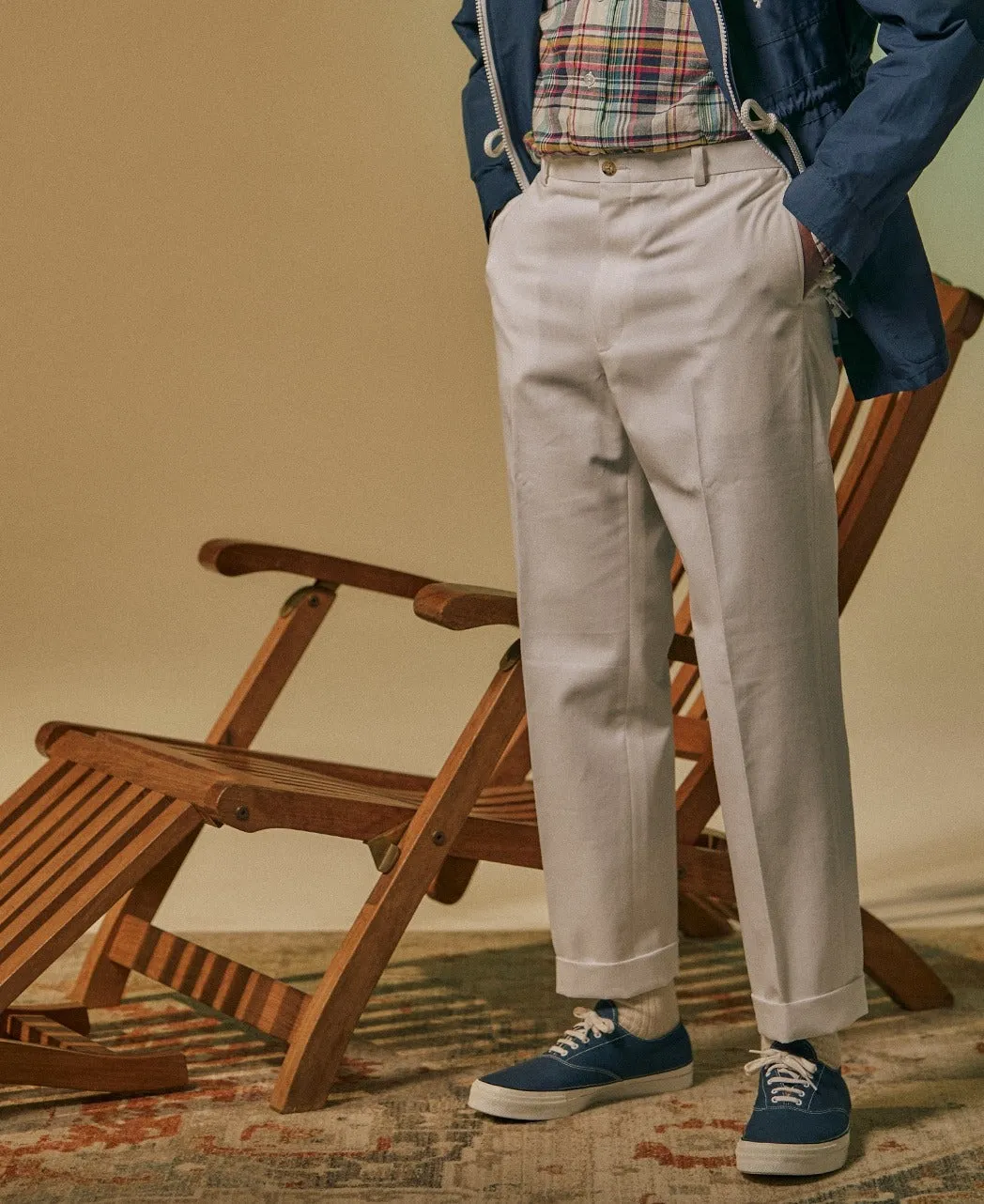 CLASSIC CUT IVY COTTON TROUSERS sold by Kamakura product image thumbnail 2