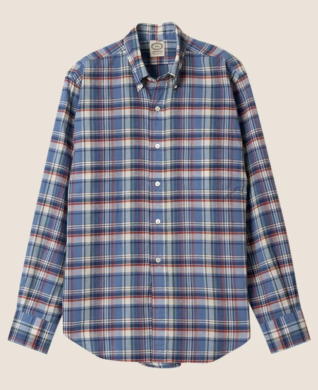 Vintage Ivy Organic Indian Cotton Madras Check Shirt made by Kamakura