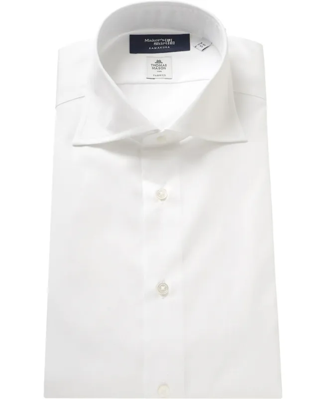 TOKYO SLIM FIT - Spread Pinpoint Oxford Thomas Mason sold by Kamakura