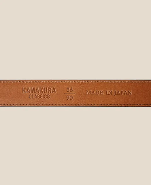 HORSESHOE BUCKLE SLIM LEATHER BELT sold by Kamakura product image thumbnail 4
