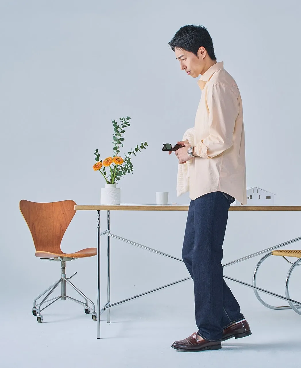 Gingham Check Casual Shirt THOMAS MASON sold by Kamakura product image thumbnail 3