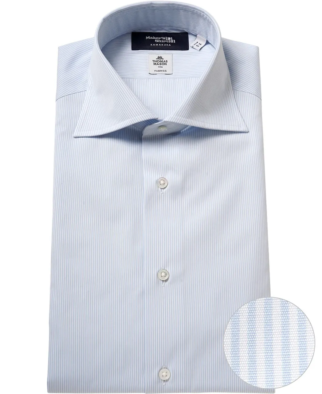 TOKYO SLIM FIT - Spread Broadcloth THOMAS MASON sold by Kamakura