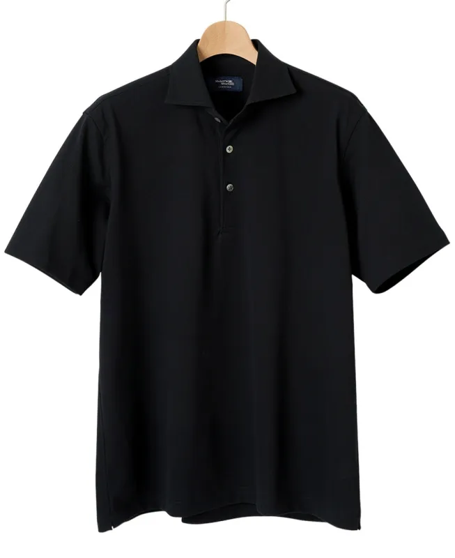 Piqué Polo Shirt Spread Collar made by Kamakura