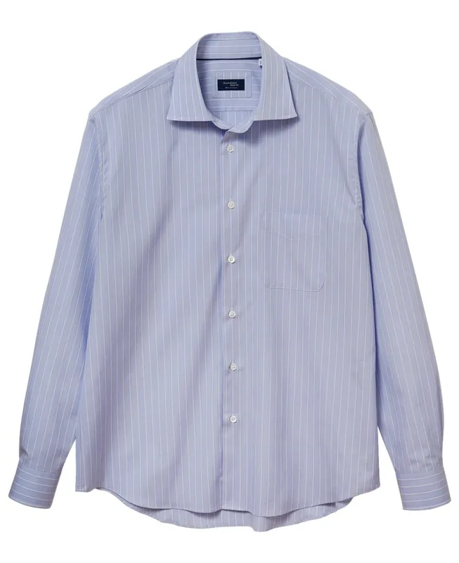 Casual Broadcloth Wide Collar Stripe made by Kamakura