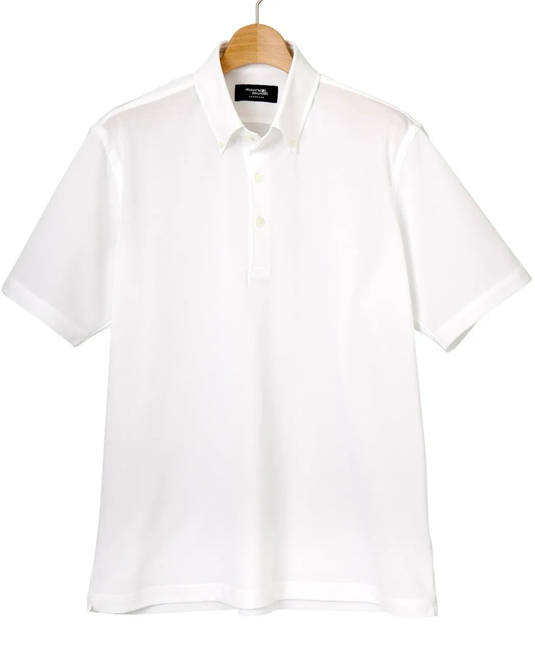 Piqué Polo Shirt Button Down sold by Kamakura