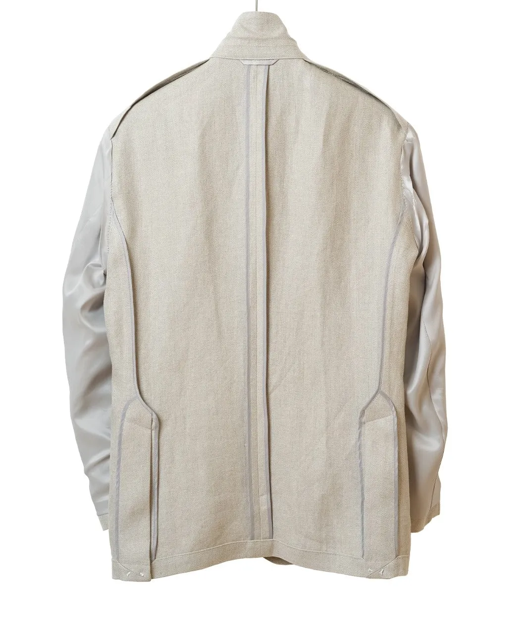Linen Herringbone Comfort Jacket sold by Kamakura product image thumbnail 4