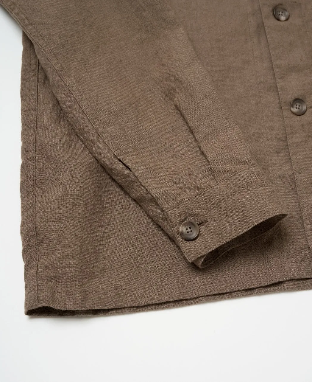 Double-Pocket Heavy Linen Shirt sold by Kamakura product image thumbnail 4