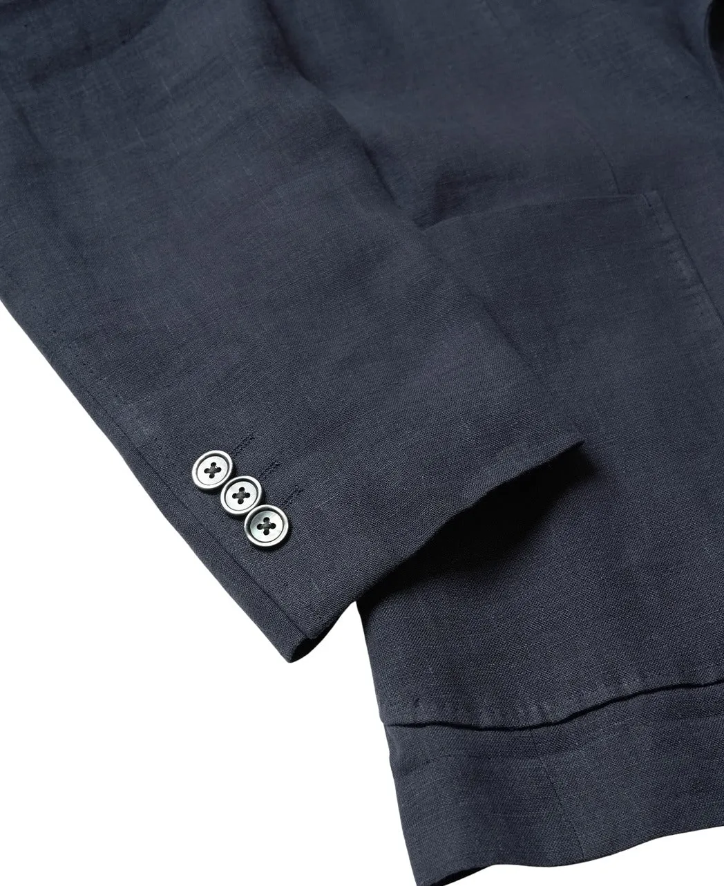 LIBECO Belgian Linen Double-Breasted 4-Button Jacket sold by Kamakura product image thumbnail 5