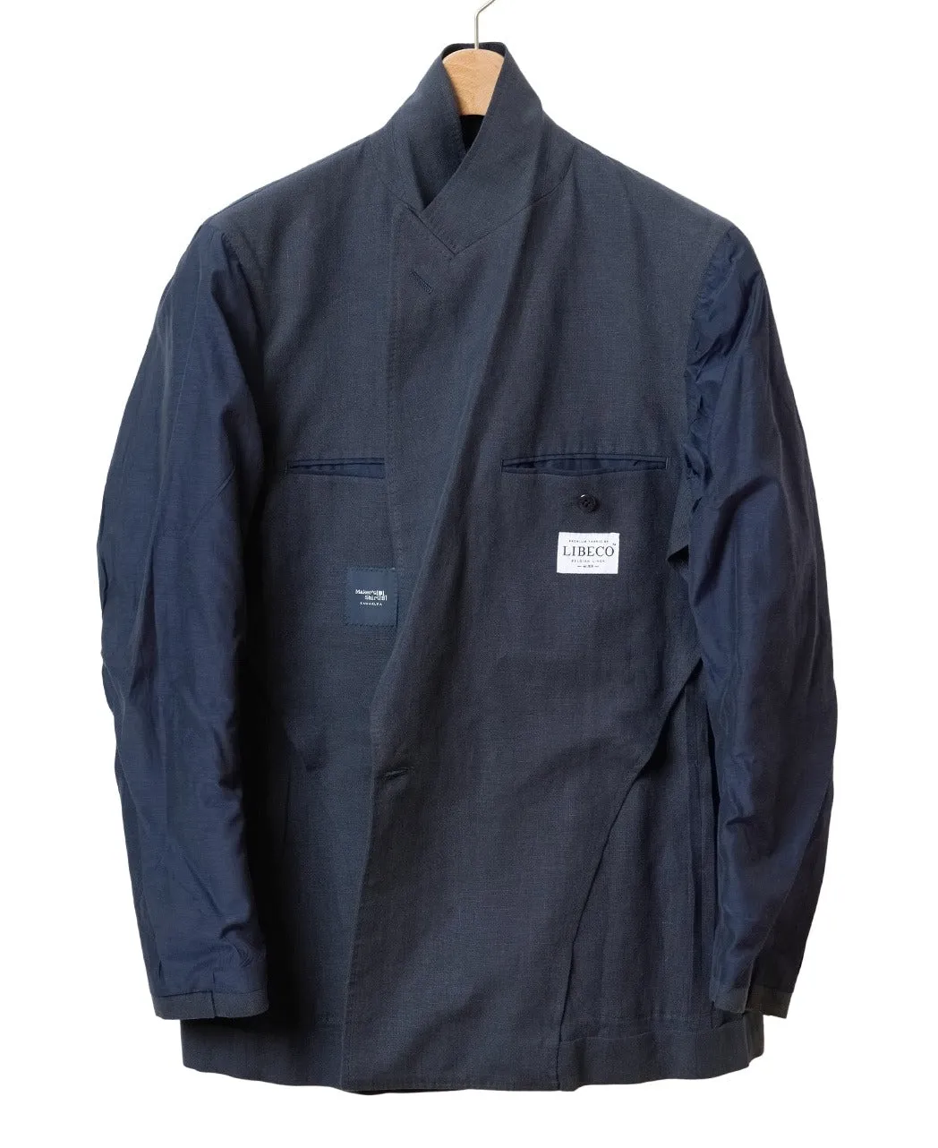 LIBECO Belgian Linen Double-Breasted 4-Button Jacket sold by Kamakura product image thumbnail 3