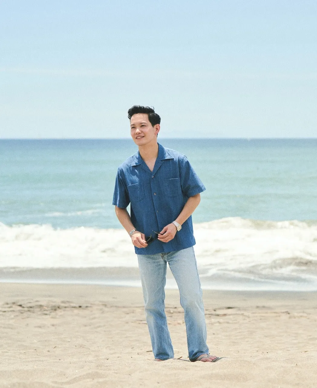 Naturally Indigo-Dyed Hawaiian Shirt sold by Kamakura product image thumbnail 5