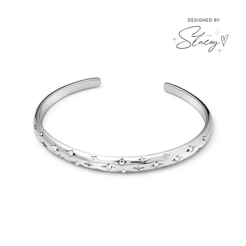 Moon and Back Bangle (Silver) - Worth £69 sold by Abbott Lyon