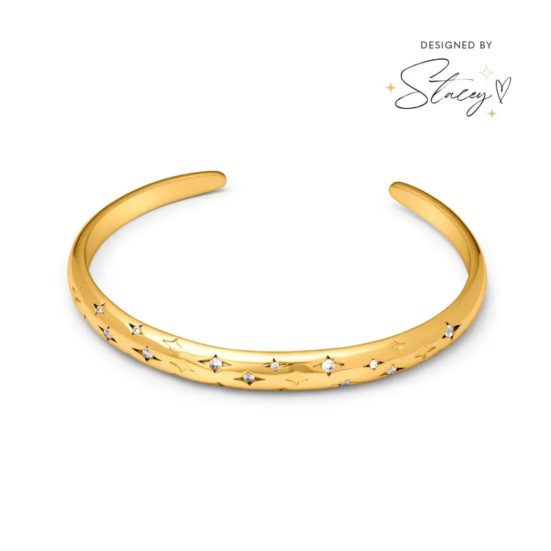 Moon and Back Bangle (Gold) - Worth £69 sold by Abbott Lyon