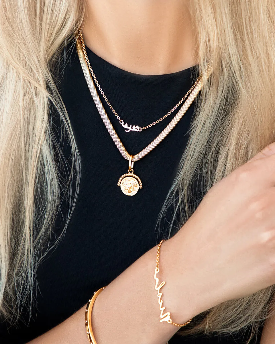 Mini Arabic Name Necklace (Gold) sold by Abbott Lyon product image thumbnail 3