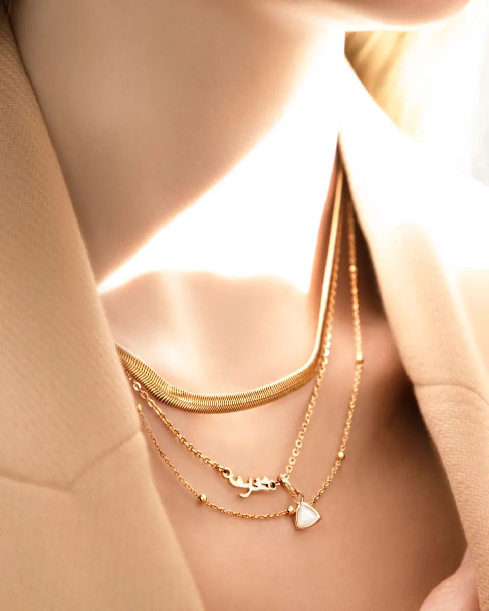 Mini Arabic Name Necklace (Gold) sold by Abbott Lyon product image thumbnail 2