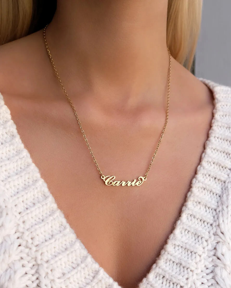 Carrie Name Necklace (Gold) sold by Abbott Lyon product image thumbnail 2