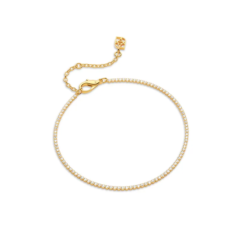 Mini Tennis Chain Bracelet (Gold) sold by Abbott Lyon