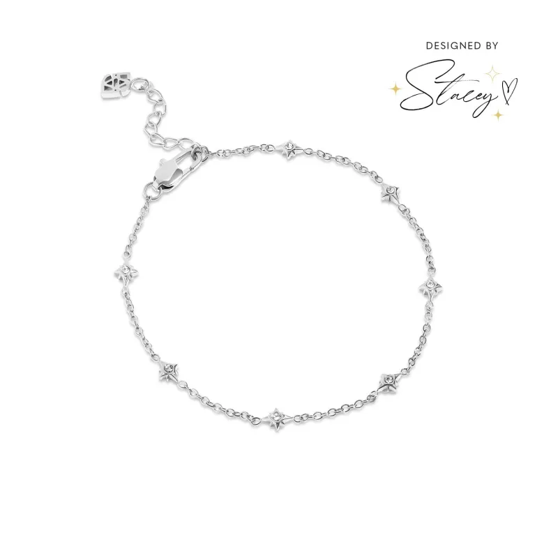Written In The Stars Chain Bracelet (Silver) made by Abbott Lyon