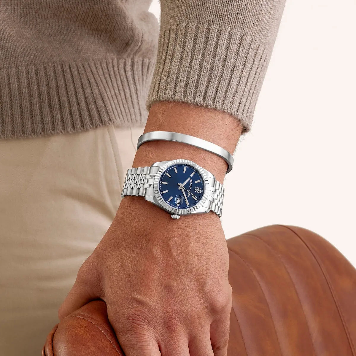 Belgravia 41 Blue Men's Watch (Silver) sold by Abbott Lyon product image thumbnail 5