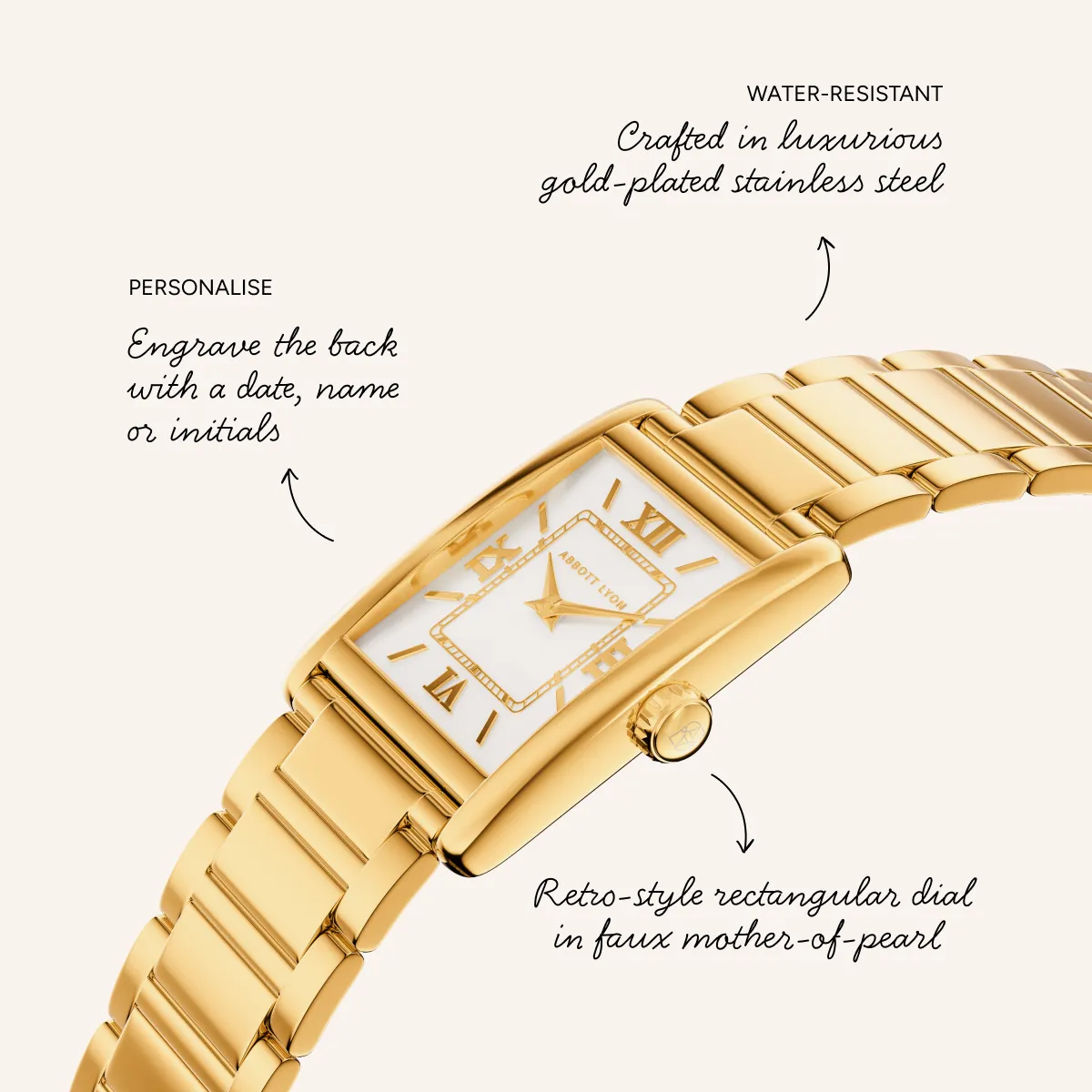 Classic Tank 33 Watch (Gold) sold by Abbott Lyon product image thumbnail 3