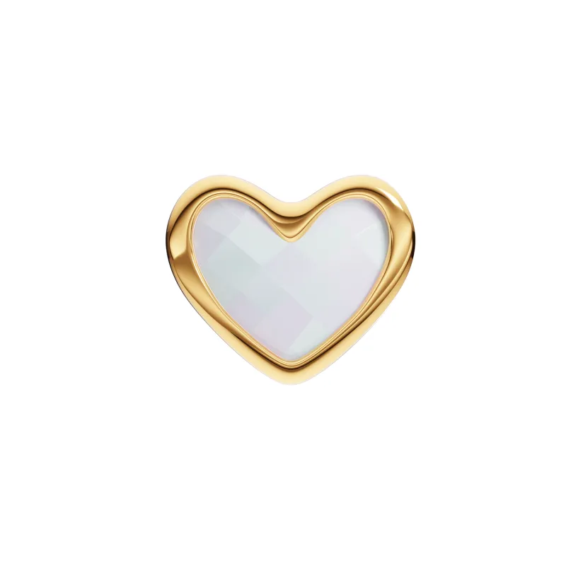 Made Mine Moonstone Heart Necklace Charm (Gold) made by Abbott Lyon