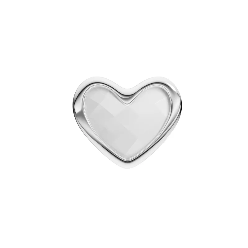 Made Mine Moonstone Heart Necklace Charm (Silver) sold by Abbott Lyon