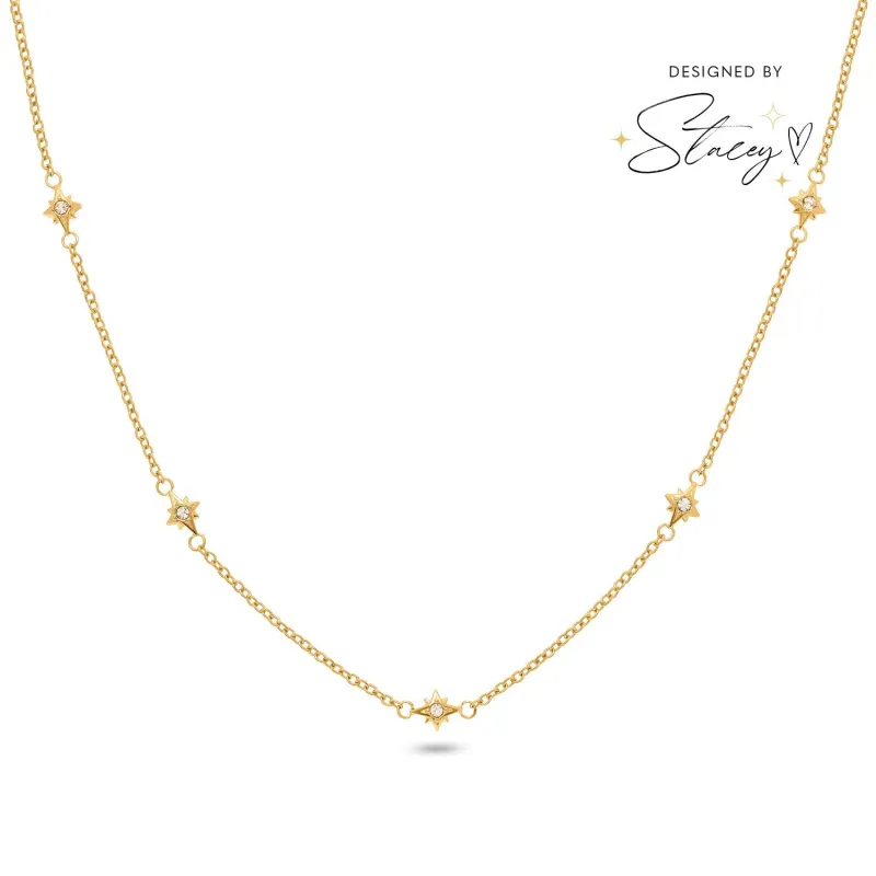 Written In The Stars Chain Necklace (Gold) made by Abbott Lyon