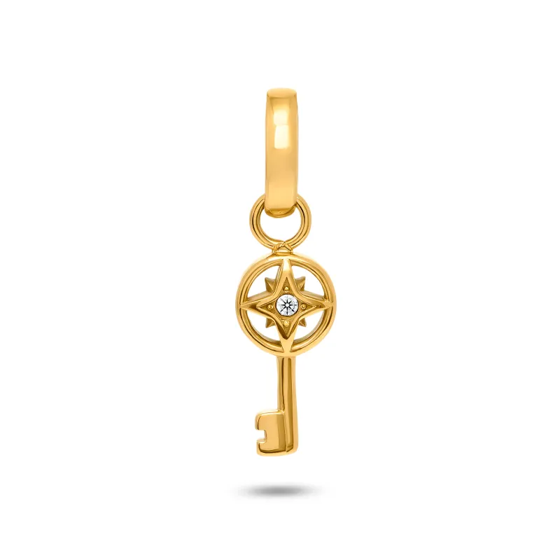 Key to Happiness Pendant (Gold) made by Abbott Lyon