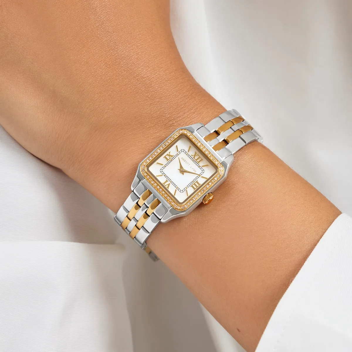 Essence Pavé Watch & Bracelet Set (Two Tone) sold by Abbott Lyon product image thumbnail 5