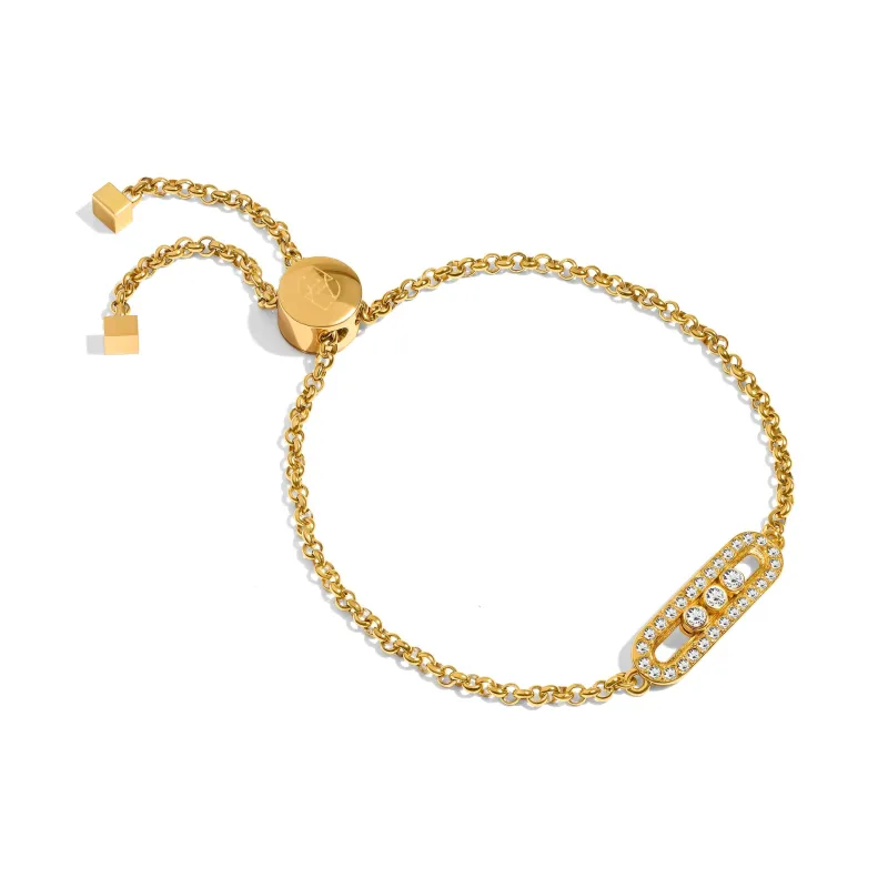 Pavé Kinetic Bracelet (Gold) sold by Abbott Lyon