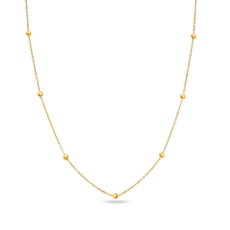Layering Mini Me Sphere Chain Necklace (Gold) sold by Abbott Lyon