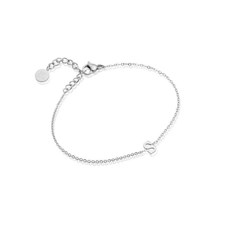 Mini Initial Bracelet (Silver) - Worth Â£49 sold by Abbott Lyon