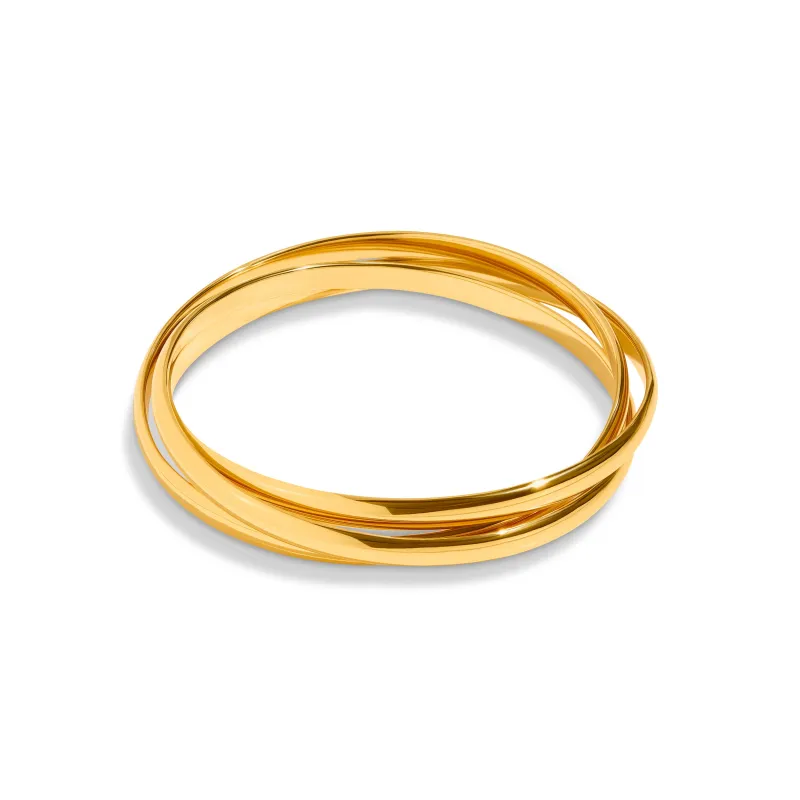 Trilogy Bangle (Gold) sold by Abbott Lyon