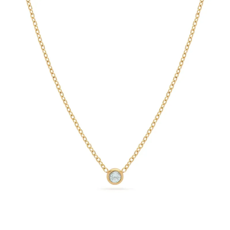 Mini Birthstone Necklace (Gold) sold by Abbott Lyon