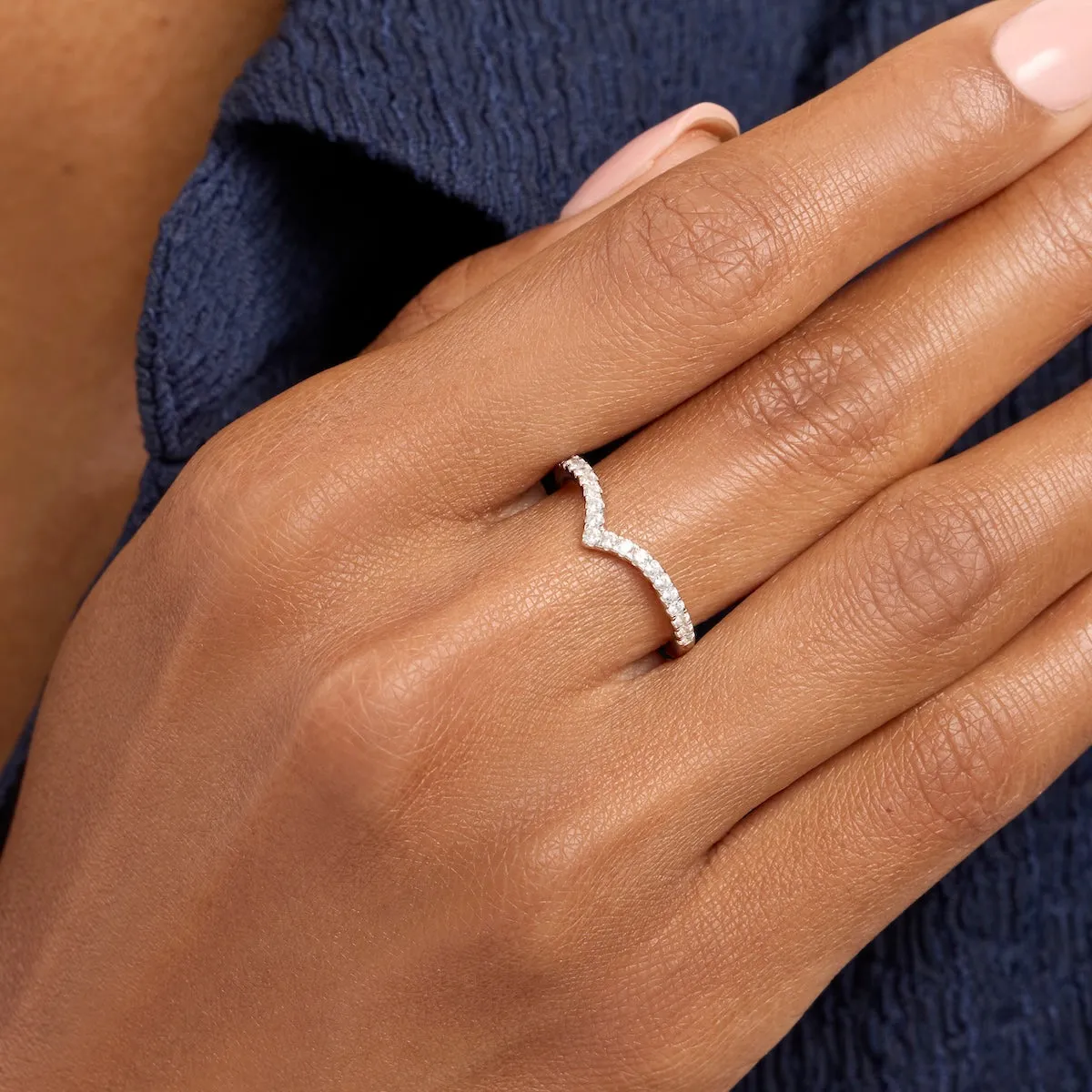 Oval Ring & Wishbone Stacking Set (Silver) sold by Abbott Lyon product image thumbnail 4