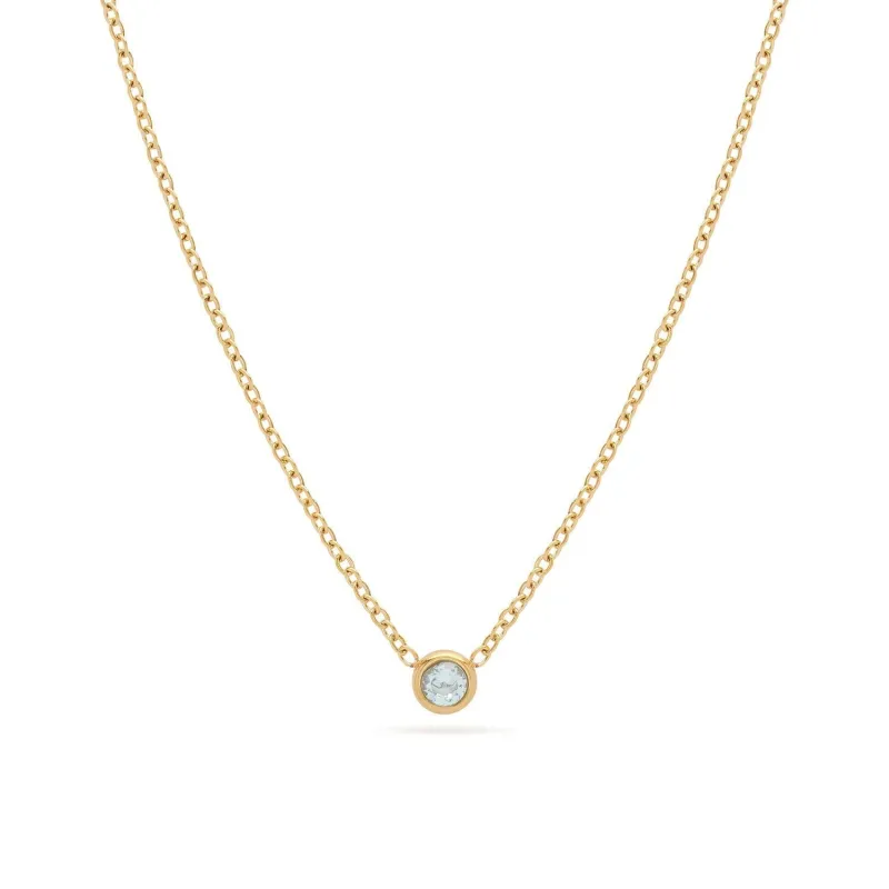 Mini Birthstone Necklace (Gold) (CS Replacement) sold by Abbott Lyon