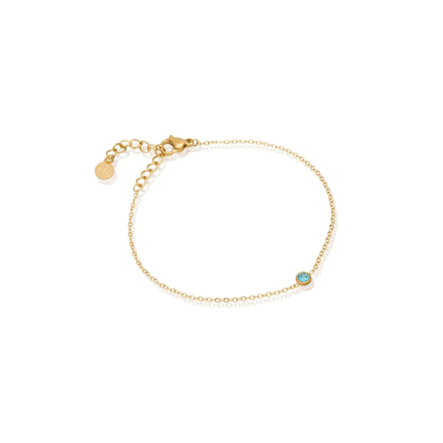 Mini Birthstone Bracelet (Gold) sold by Abbott Lyon product image thumbnail 2