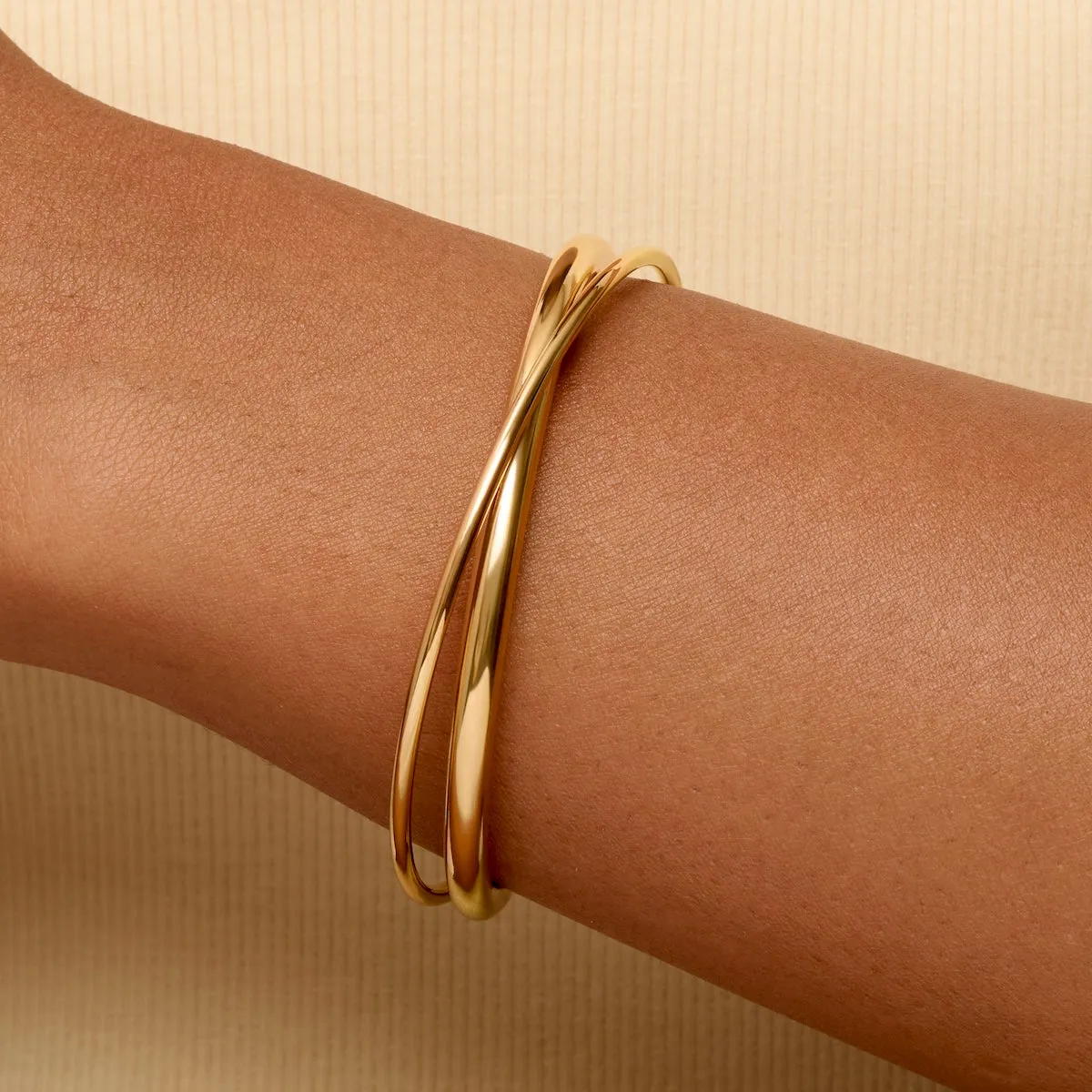 Monroe Leather Watch & Bangle Set (Burgundy/Gold) sold by Abbott Lyon product image thumbnail 5