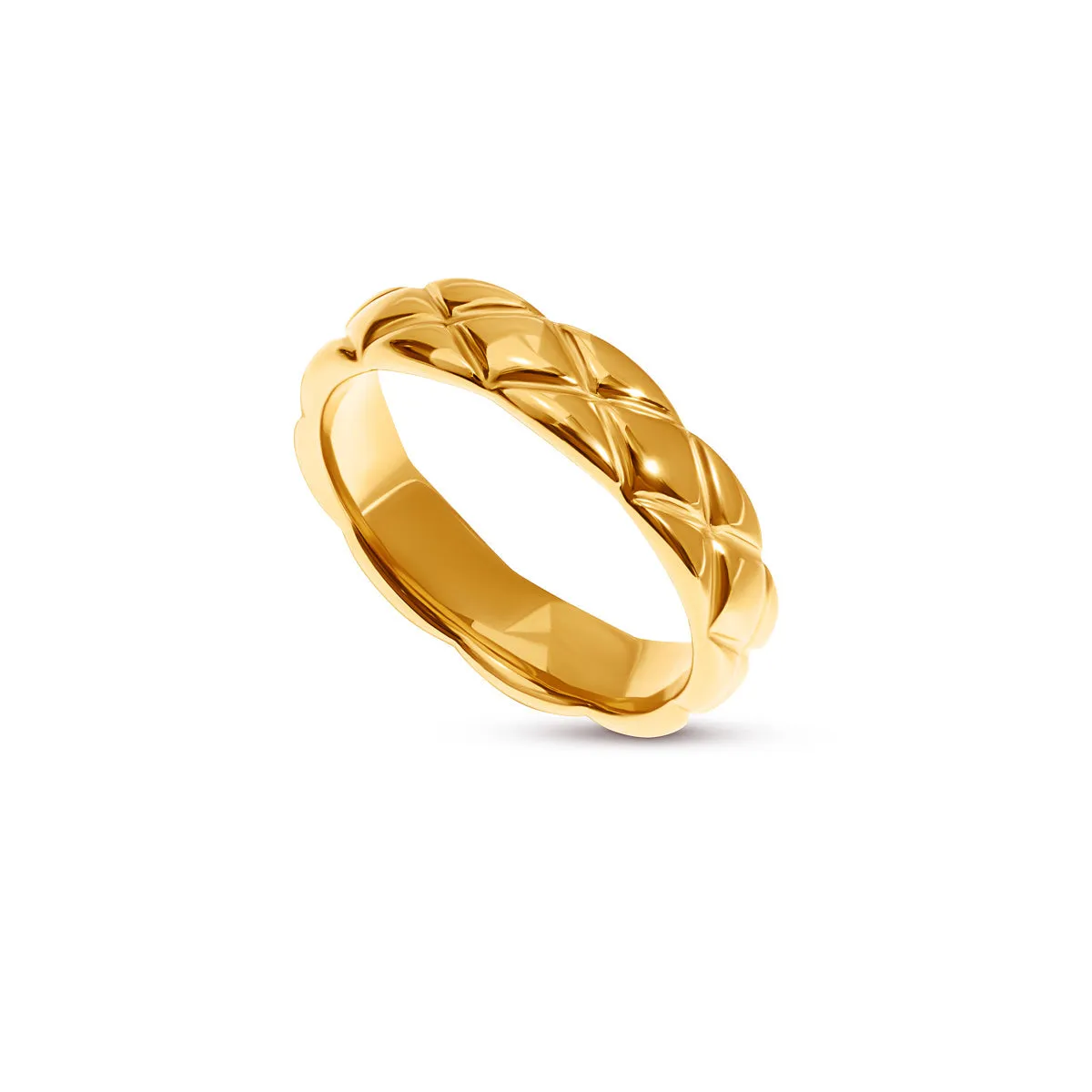 Quilted Ring (Gold) sold by Abbott Lyon