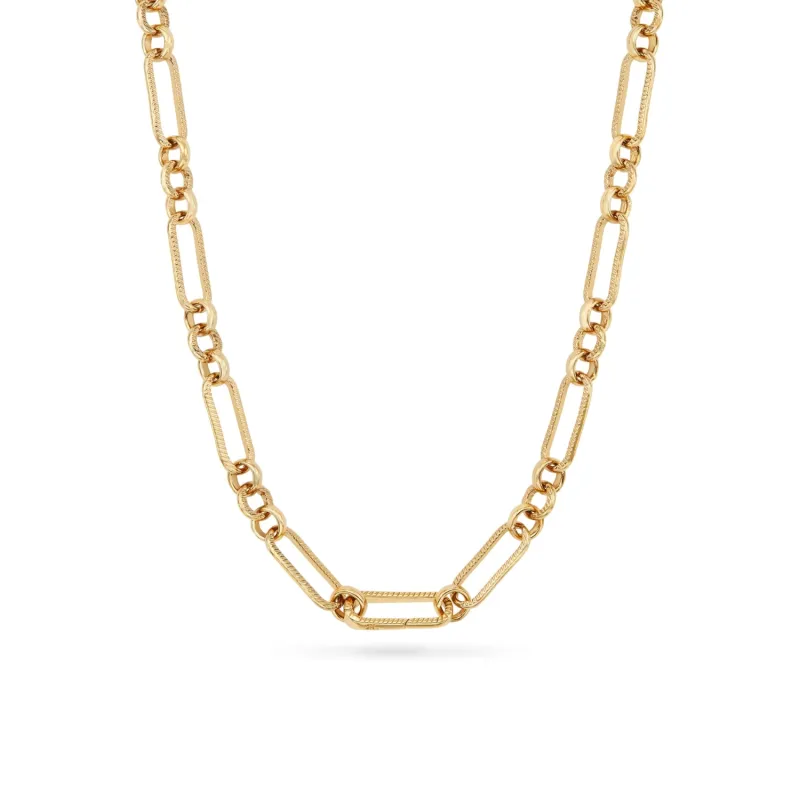 Layering Figaro Chain Necklace (Gold) sold by Abbott Lyon