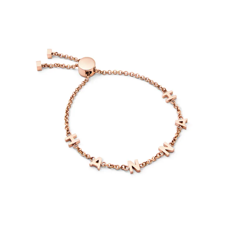 Made Mine Name Bracelet - Rose Gold sold by Abbott Lyon