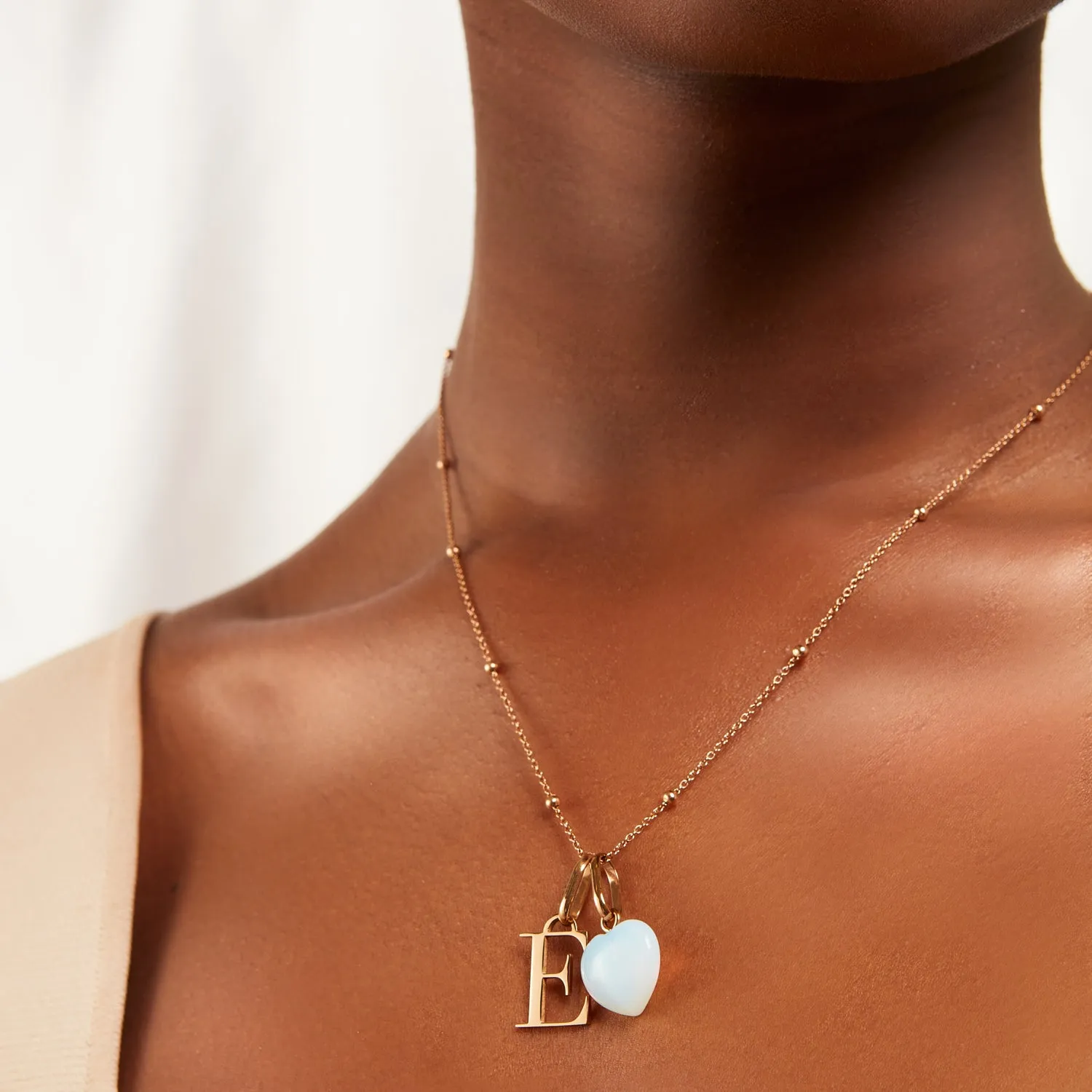 Personalised Initial & Birthstone Necklace - Rose Gold sold by Abbott Lyon product image thumbnail 4