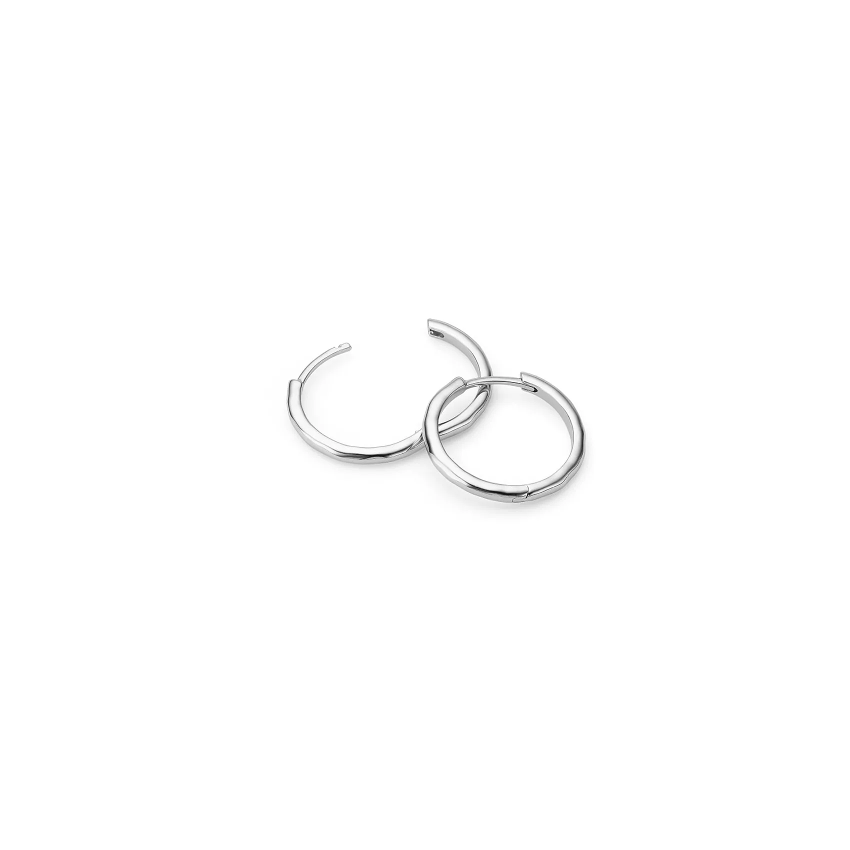 Hammered Hoop Earring (Silver) sold by Abbott Lyon product image thumbnail 4